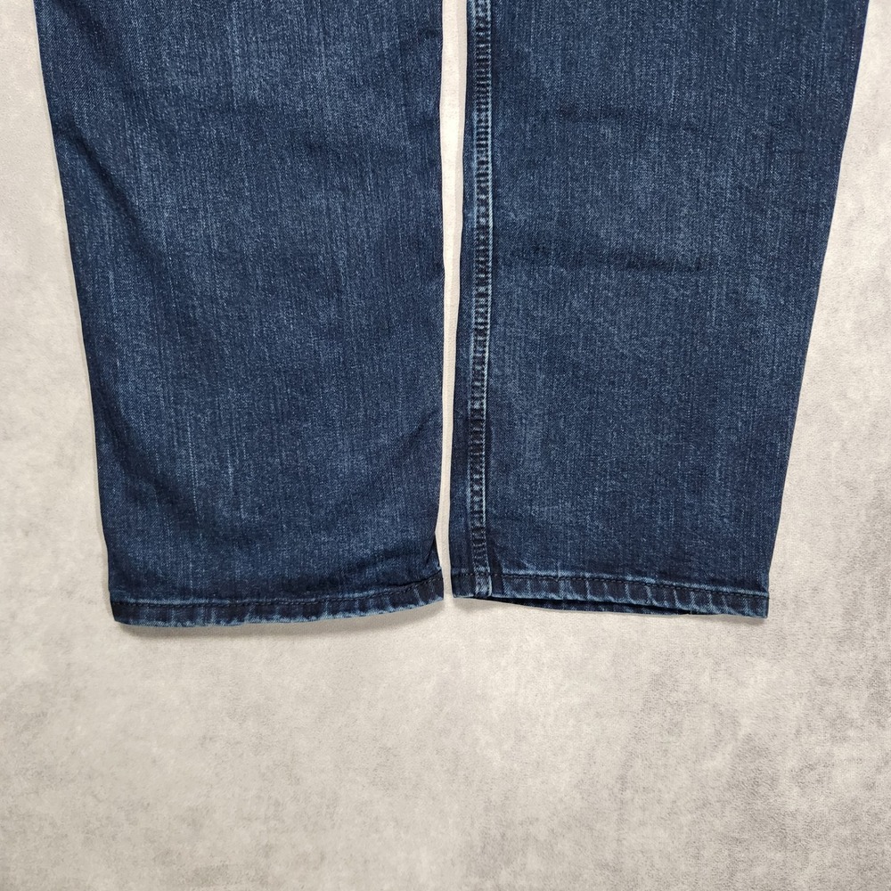 Levis 550 Relaxed Fit Tapered Leg Indigo Blue Jeans Mens 35x34 Stretch Blend - Picture 15 of 16